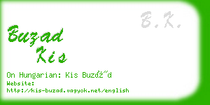 buzad kis business card